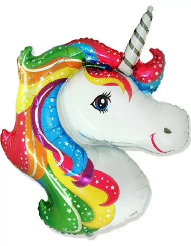 Ballon alu 70cm Tête Licorne