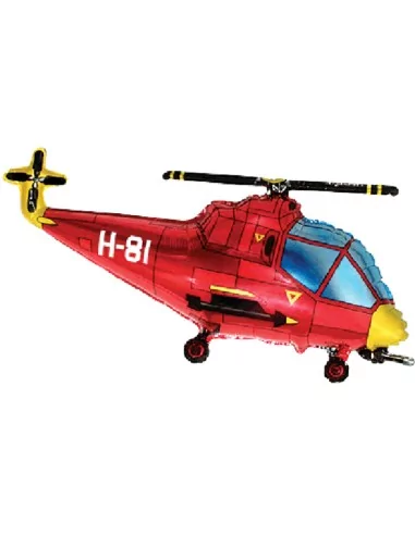 Figurenballon 80cm Hubschrauber