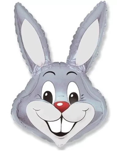 Ballon alu 75cm Tête Lapin