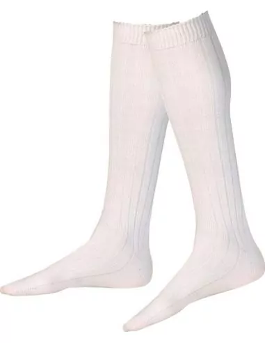 Chaussettes blanches longues adultes