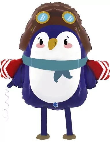 Folienballon Walker Aviator Penguin 60cm