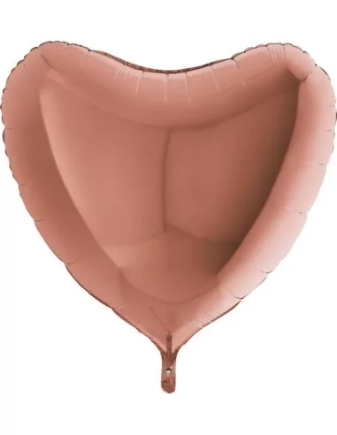 Grand Ballon alu Coeur 75cm rose gold