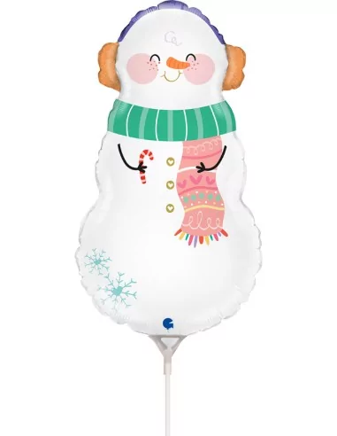 Kleiner Folienballon Schneemann 31cm