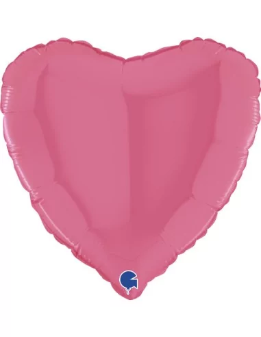 Ballon alu coeur Bubble Gum 38cm