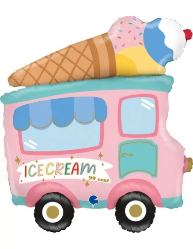 Figurenballon Ice Cream Truck 60ties 64cm