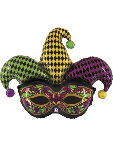 Ballon alu Figurine Jester Mask 95cm