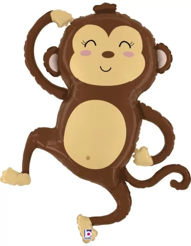 Ballon alu figurine Singe dansant 86cm