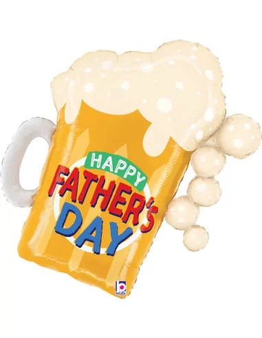 Ballon alu figurine Father's Day Beer Mug 68cm