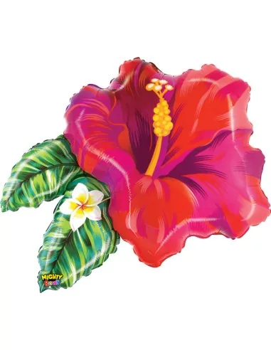 Ballon alu figurine Fleur tropicale 69cm