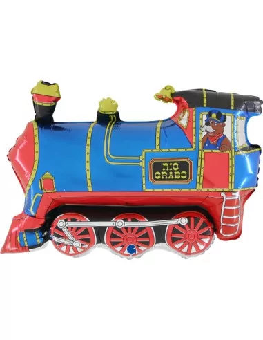 Ballon alu figurine Locomotive à vapeur 75cm