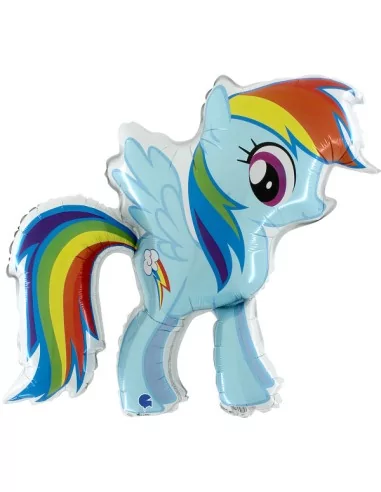 Ballon alu Figurine My Little Pony - Rainbow Dash 60cm