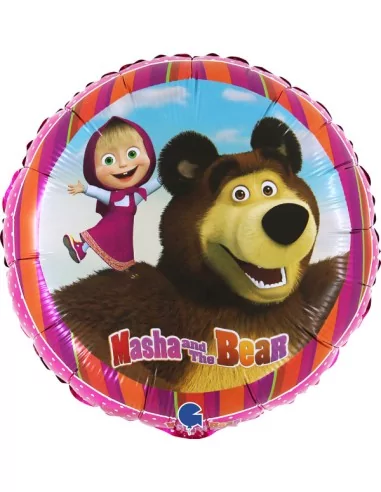 Ballon alu 38cm Masha & Bear