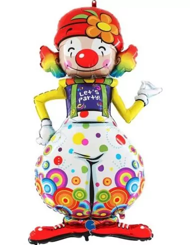 Ballon alu géant Party Clown 124cm