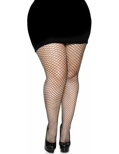 Collants résille noir grande taille