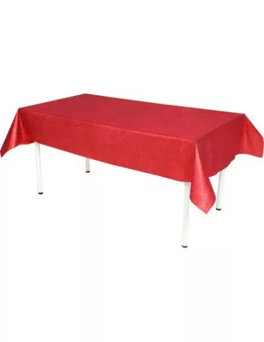 3m Nappe Paillettes rouge 120cm