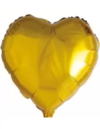 Ballon alu Coeur doré 38cm