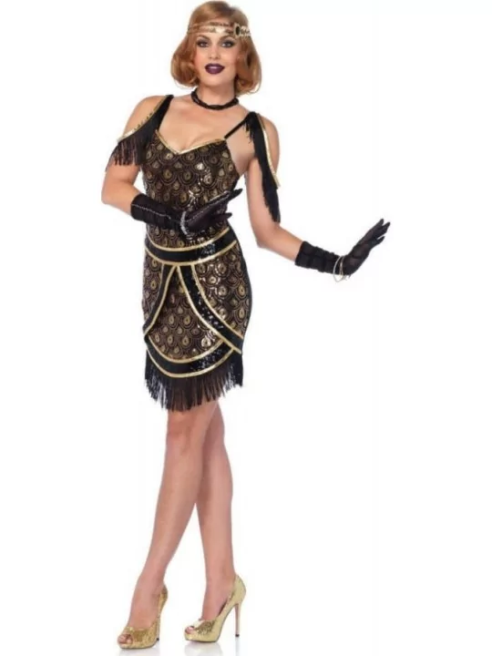 Sexy Kostüm Charleston Gold Damenanzüge