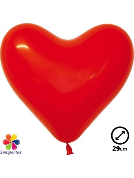 50 Ballons Sempertex Coeur Ø 28cm Fashion rouge Ballons latex