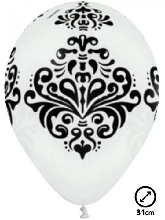 6 Ballons Ø 30cm Damask Ballons Motifs & Message