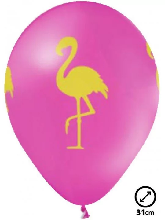 6 Ballons Ø 30cm Flamingo Ballons Motifs & Message