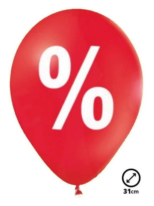 6 Ballons Ø 30cm Sale Ballons Motifs & Message