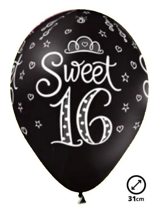 6 Ballons Ø 30cm Sweet Ballons Motifs & Message