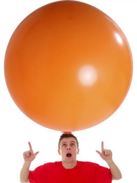 Ballon géant 120cm Orange Ballon outdoor XXL