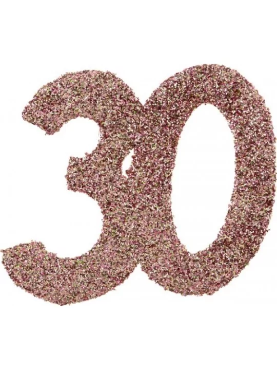 6 Confetti pailleté Anniversaire carton 5cm Rose gold 30 ans Art de la table