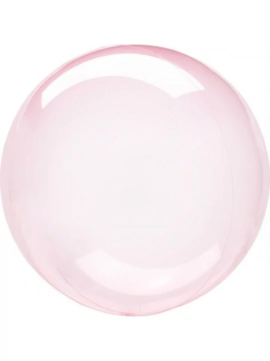 Ballon Clearz Crystal Rosa Transparent 45cm Spezielle Ballons