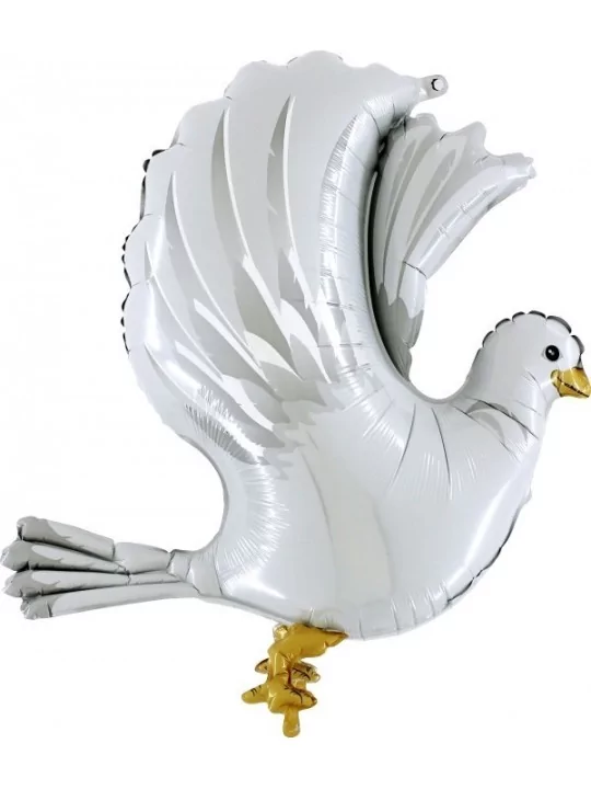 Figurenballon Dove 3D 60x74cm Folienballons