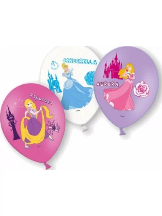 6 Ballons 28cm Princesse Ballons Motifs & Message