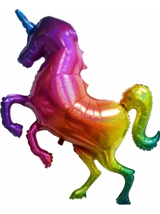 Ballon alu Figurine irisé Arc-en-ciel 85x105cm Ballons alu