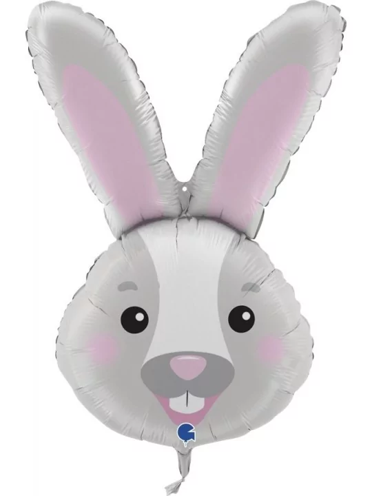 Ballon alu Tête Lapin 72x51cm Ballons alu