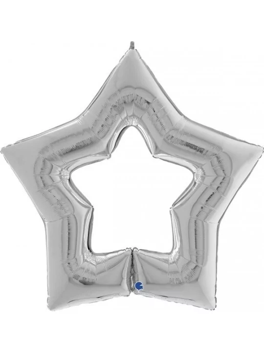 Ballon alu Linky Étoile argent 96x94cm Ballons alu