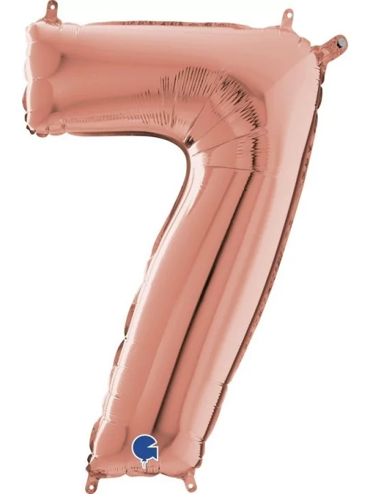 Ballon alu Chiffre rose gold -7- 50x72cm Ballons alu