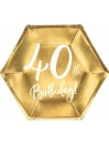40. Geburtstag Gold